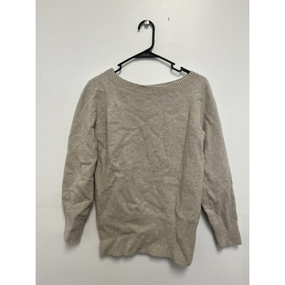 Celtic & Company 100% Wool Sweater Women's Large Pullover Beige Long Sleeve